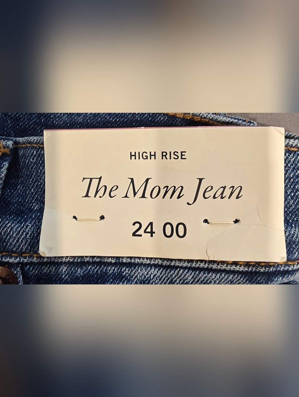 Abercrombie High Rise The Mom Non Distressed Jeans Size 00/24 - Picture 4 of 8